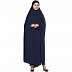 Free size jilbab with nose piece- Navy Blue
